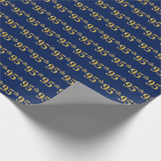 Papier Cadeau Blue, Faux Gold 95e (Quatre-vingt-quinze) (Coin)