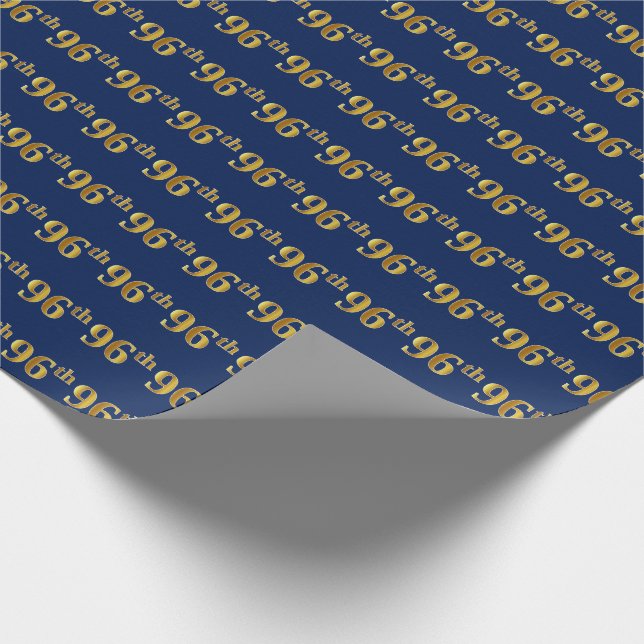 Papier Cadeau Blue, Faux Gold 96e (Quatre-vingt-seizième) (Coin)