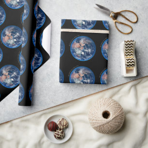 Papier Cadeau Blue Marble Earth, 2014 Photo satellite