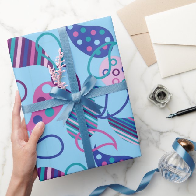 Papier Cadeau Blue Paisley (Cadeaux)