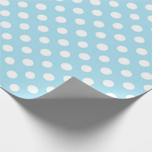 Papier Cadeau Blue Polkadot moderne mignonne bébé garçon