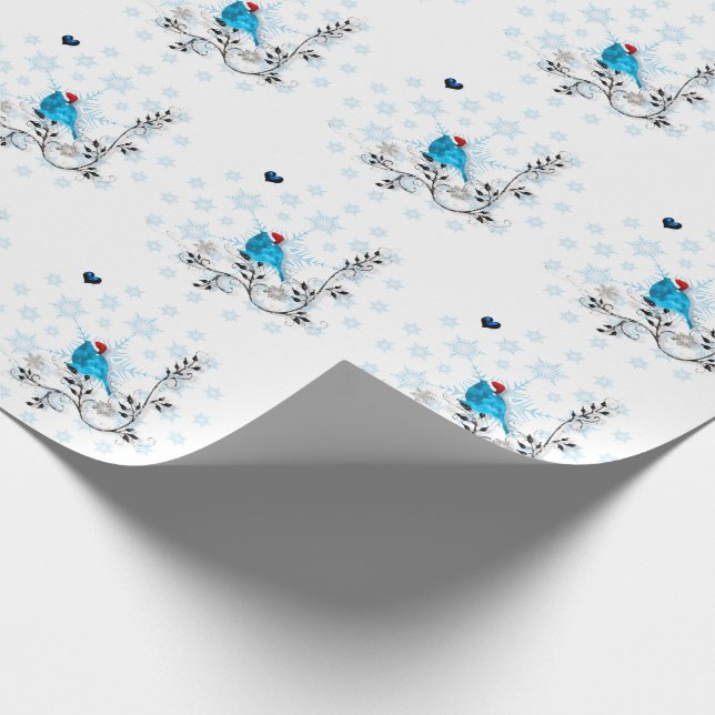 Papier Cadeau Bluebird à Noël (Coin)