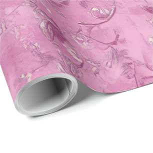 Papier Cadeau Blush Rose Chinoiserie Decoupage