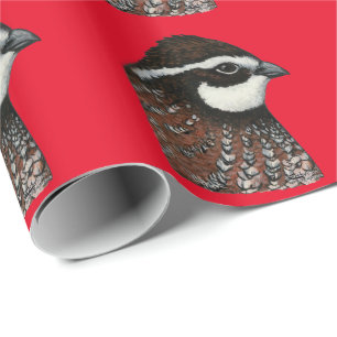 Papier Cadeau Bobwhite Quail Head