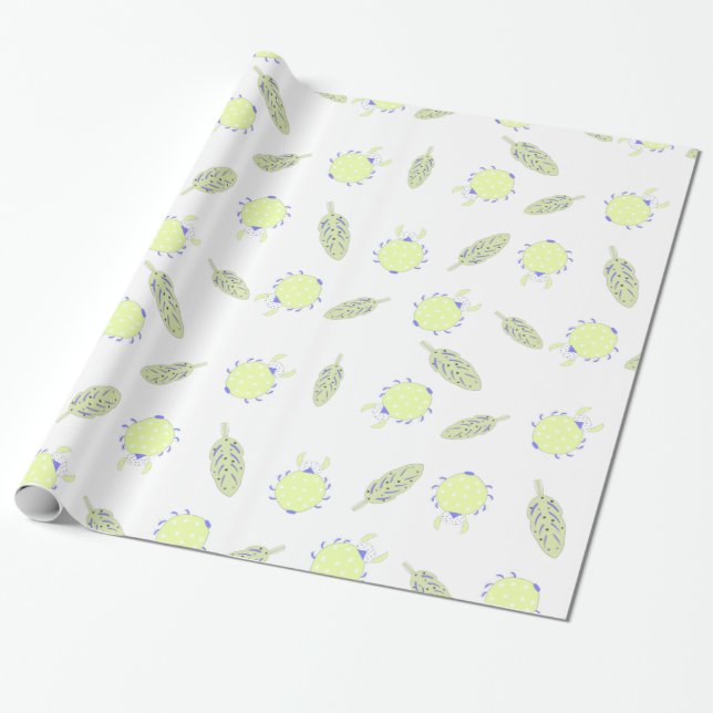 Papier Cadeau Bogue mignonne et drôle Motif sans couture | Panie (Déroulé)