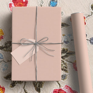 Papier Cadeau Bohème Beige Blush Plaque Couleur Solide DAB6A8