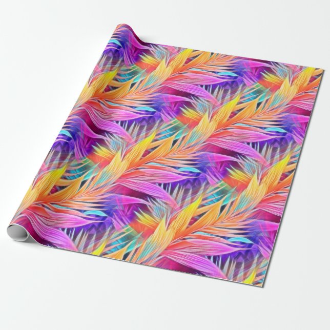 Papier Cadeau Boho Breeze Papier d'enveloppement (Déroulé)