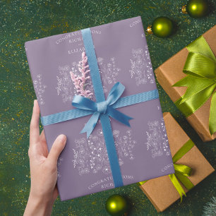 Papier Cadeau Boho Fleur sauvage moderne Mariage aquarelle