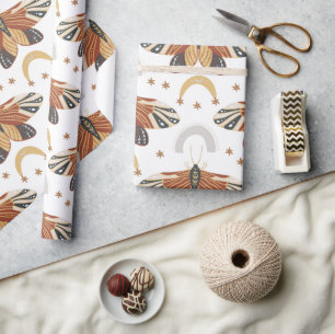 Papier Cadeau Boho Moth