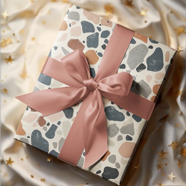 Papier Cadeau Boho Multicolor Terrazzo (Créateur téléchargé)