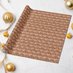 Papier Cadeau Boho Mystic Eye Rainbow Tan Arrière - plan