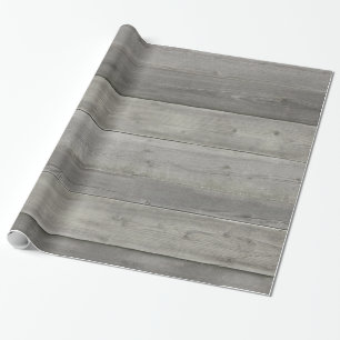 Papier Cadeau Bois blanc rustique