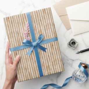 Papier Cadeau Bois d'écorce d'arbre à crème Anniversaire