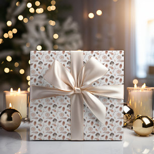 Papier Cadeau Bois d'hiver rustique Fête de la feuille d'oisea