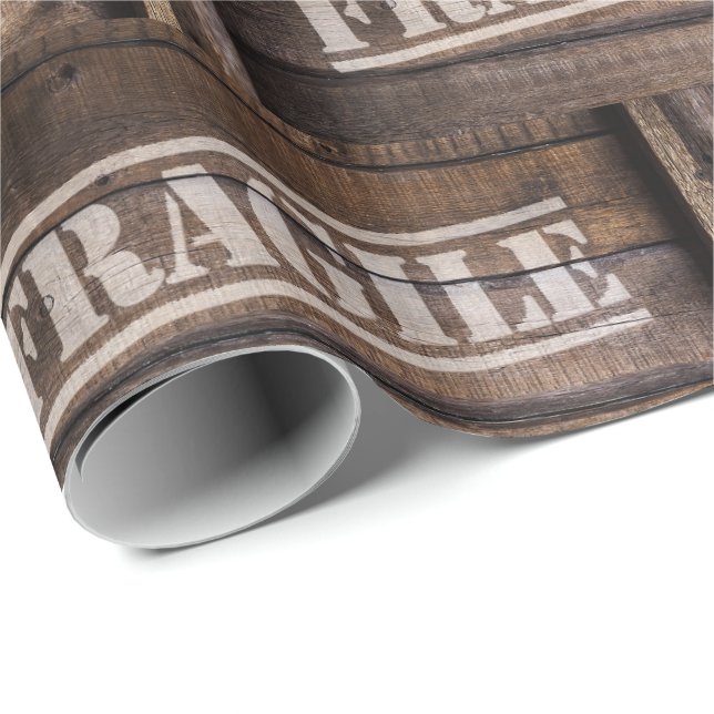 Papier Cadeau Bois fragile vintage (Coin rond)