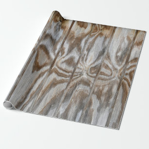 Papier Cadeau bois patiné rustique