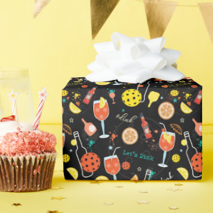 Papier Cadeau Boissons de boisson et de 🍾 🥂 - pickball  