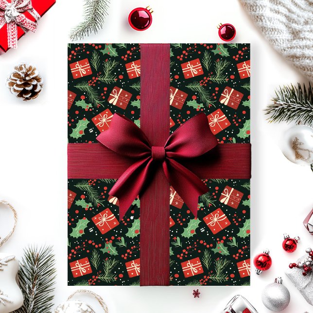 Papier Cadeau Boîte cadeau de Noël emballage motif (Créateur téléchargé)