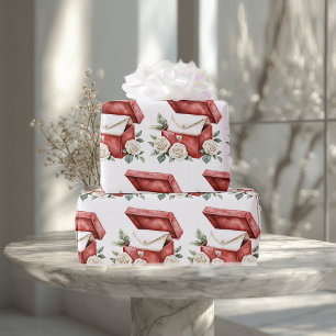Papier Cadeau Boîte Cadeau Nostalgique Enveloppe Romantique Rose