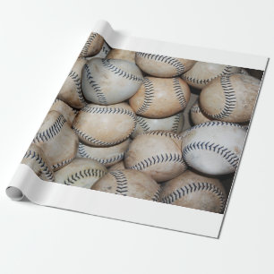 Papier Cadeau Boîte de Baseballs