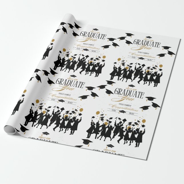 Papier Cadeau Bon Travail, Diplômé ! Il est temps de célébrer la (Déroulé)
