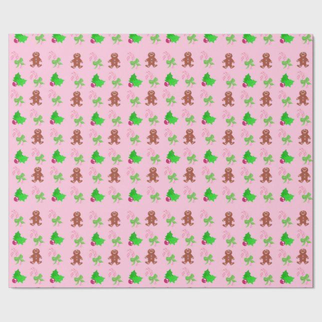 Papier Cadeau Bonbons de Noël (Couture)