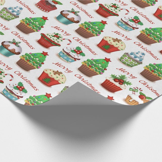 Papier Cadeau Bonbons de Noël (Coin)