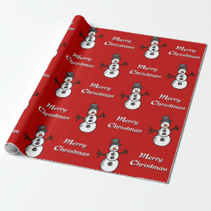 Papier Cadeau Bonhomme de neige