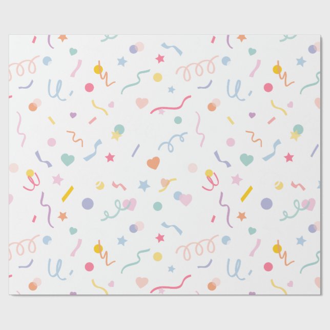 Papier Cadeau BONJOUR D'ANNIVERSAIRE papier (Plat)