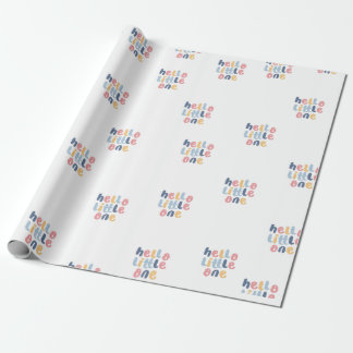 Papier Cadeau Bonjour Little One Baby Cadeau Papier d'enveloppem