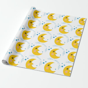 Papier Cadeau Bonne Lune de nuit
