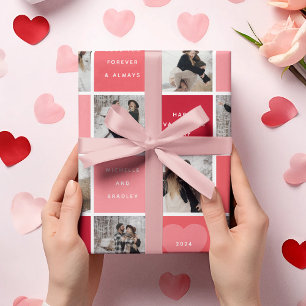 Papier Cadeau Bonne Valentines Jour 8 Grille photo