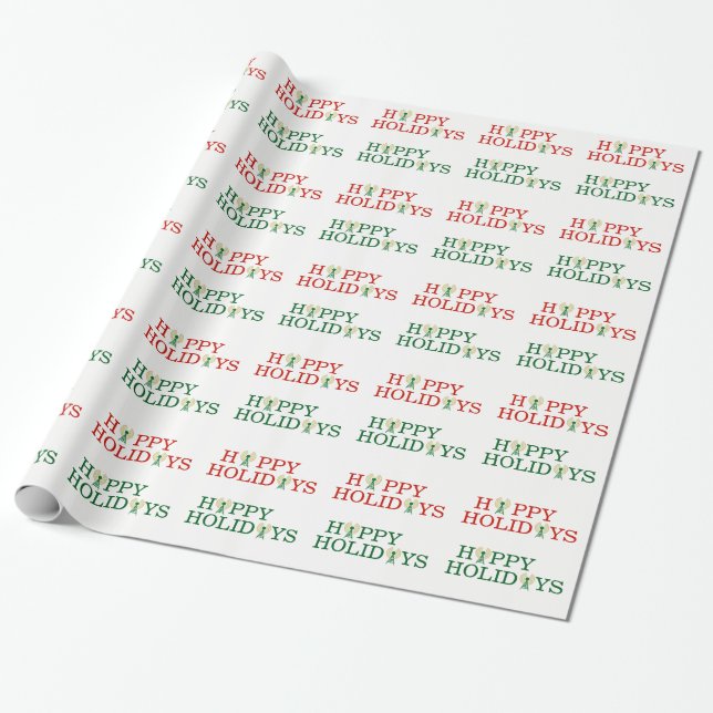 Papier Cadeau Bonnes fêtes enveloppe de cadeau de radio-amateur (Déroulé)