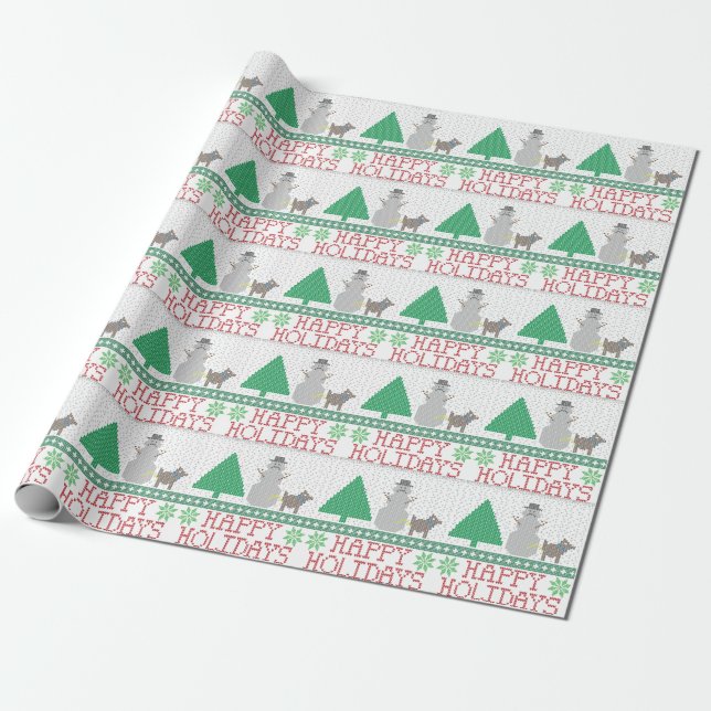 Papier Cadeau Bonnes fêtes Noël de pipi de bonhomme de neige de (Déroulé)