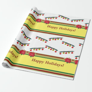 Papier Cadeau Bonnes fêtes - nouvelle année, Noël
