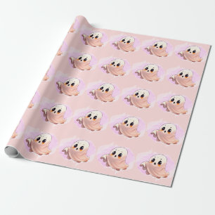 Papier Cadeau Boo Baby shower Halloween Pink thème mignonne fête