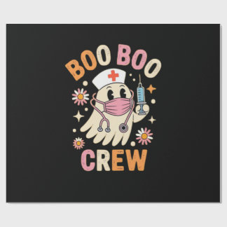 Papier Cadeau Boo Boo Crew Halloween Ghost Nurse Essential T-Shi