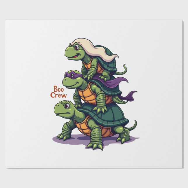 Papier Cadeau Boo Crew Turtle (Plat)