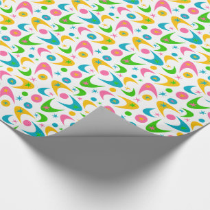 Papier Cadeau Boomerangs rétro