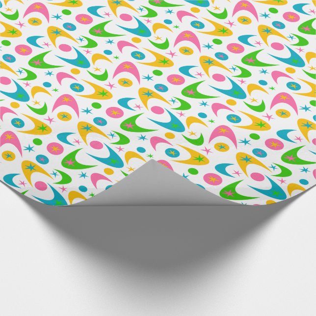 Papier Cadeau Boomerangs rétro (Coin)