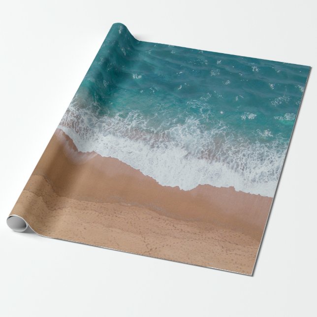 Papier Cadeau Bord de mer de sable (Déroulé)