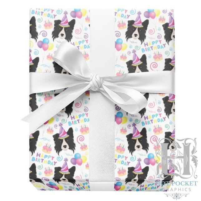 Papier Cadeau Border Collie (Créateur téléchargé)