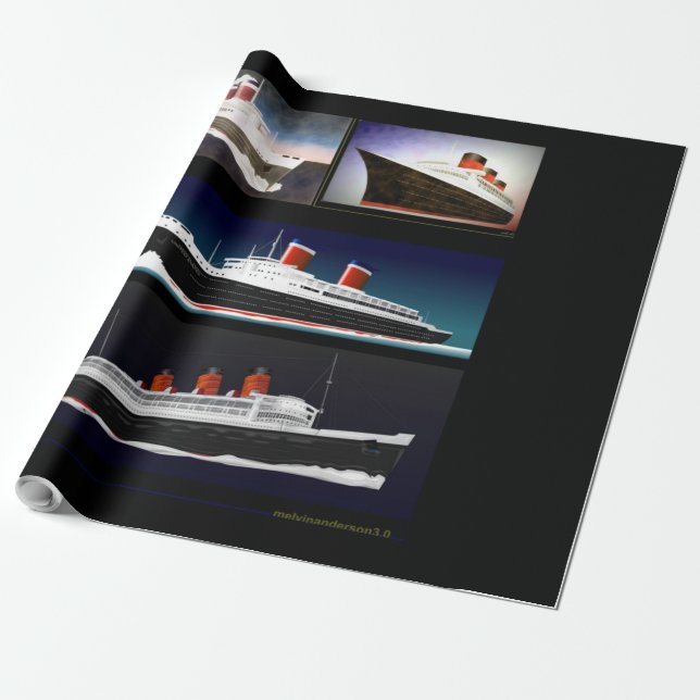 Papier Cadeau Bornes maritimes (Déroulé)