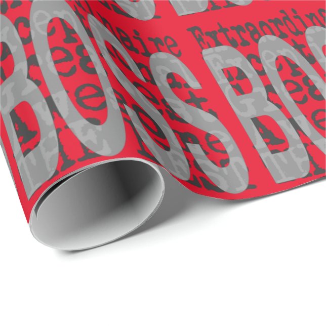 Papier Cadeau Boss Extraordinaire (Coin rond)