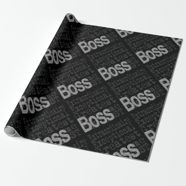 Papier Cadeau Boss Extraordinaire (Déroulé)