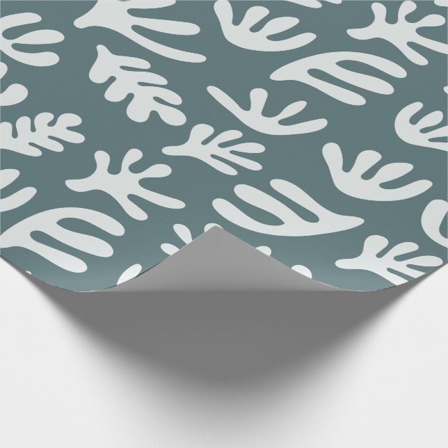 Papier Cadeau Botanique Boho Matisse Cutout Motif (Coin)