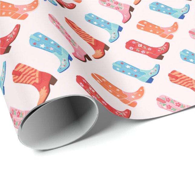 Papier Cadeau Bottes (Coin rond)
