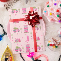 Bottes de cow-girl côtière rose Camping de Noël mo