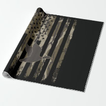 Bottomland Camo Chasse au canard américain Drapeau