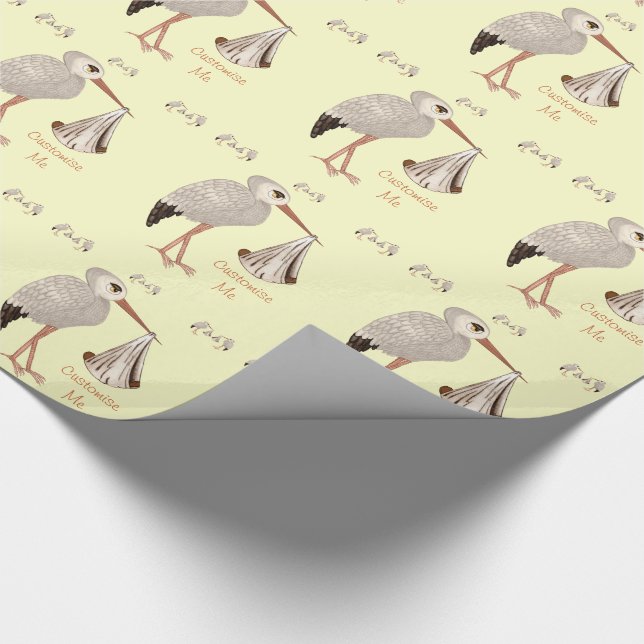 Papier Cadeau Bouche classique (neutre) 2 (Baby shower) (Coin)